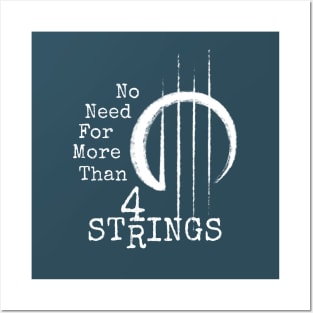 4 Strings Ukulele Bass Violin Posters and Art